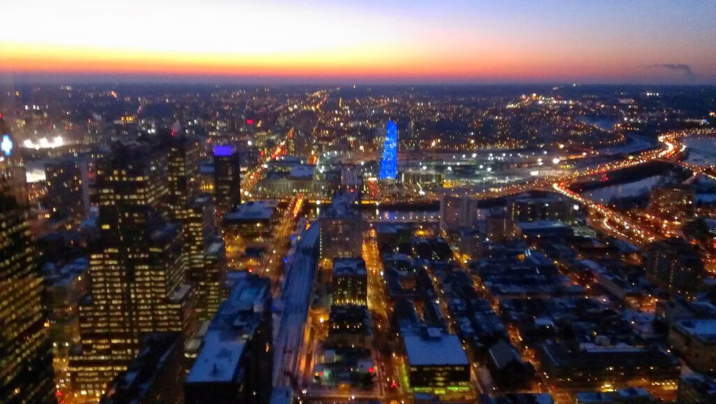 View from the 45th floor of the Comcast Center, where we had the philly.rb monthly meetup