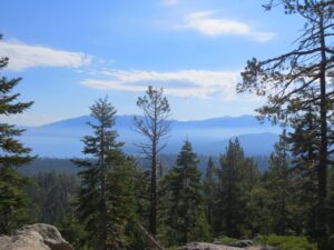 View from halfway up the trail the Maggie's Peak
