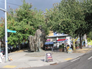 Statue of Lenin in the Fremont neighborhood of Seattle