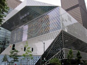 The Seattle Public Library main building
