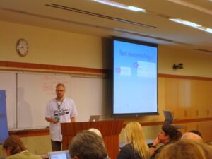@jeffreyzinn presenting "Playing Hooky with Actions & Filters" at WordCamp San Diego