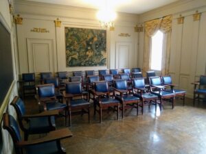 A classroom in Pitt's Cathedral of Learning