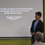 My dependency injection talk at WordCamp Nashville (photo by Patricia Melton)