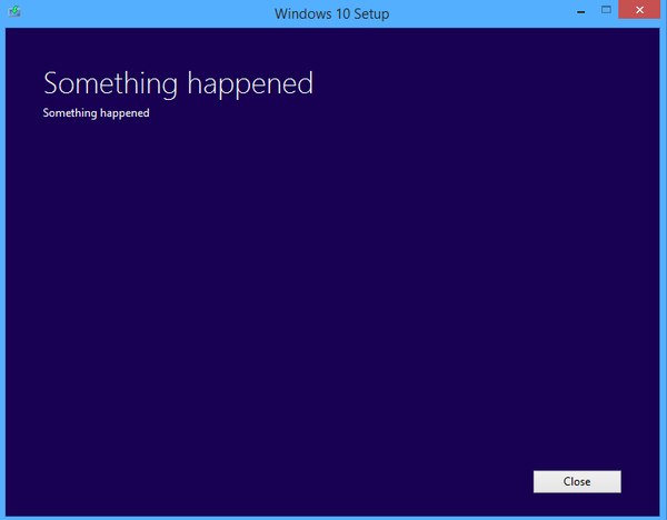 Something happened